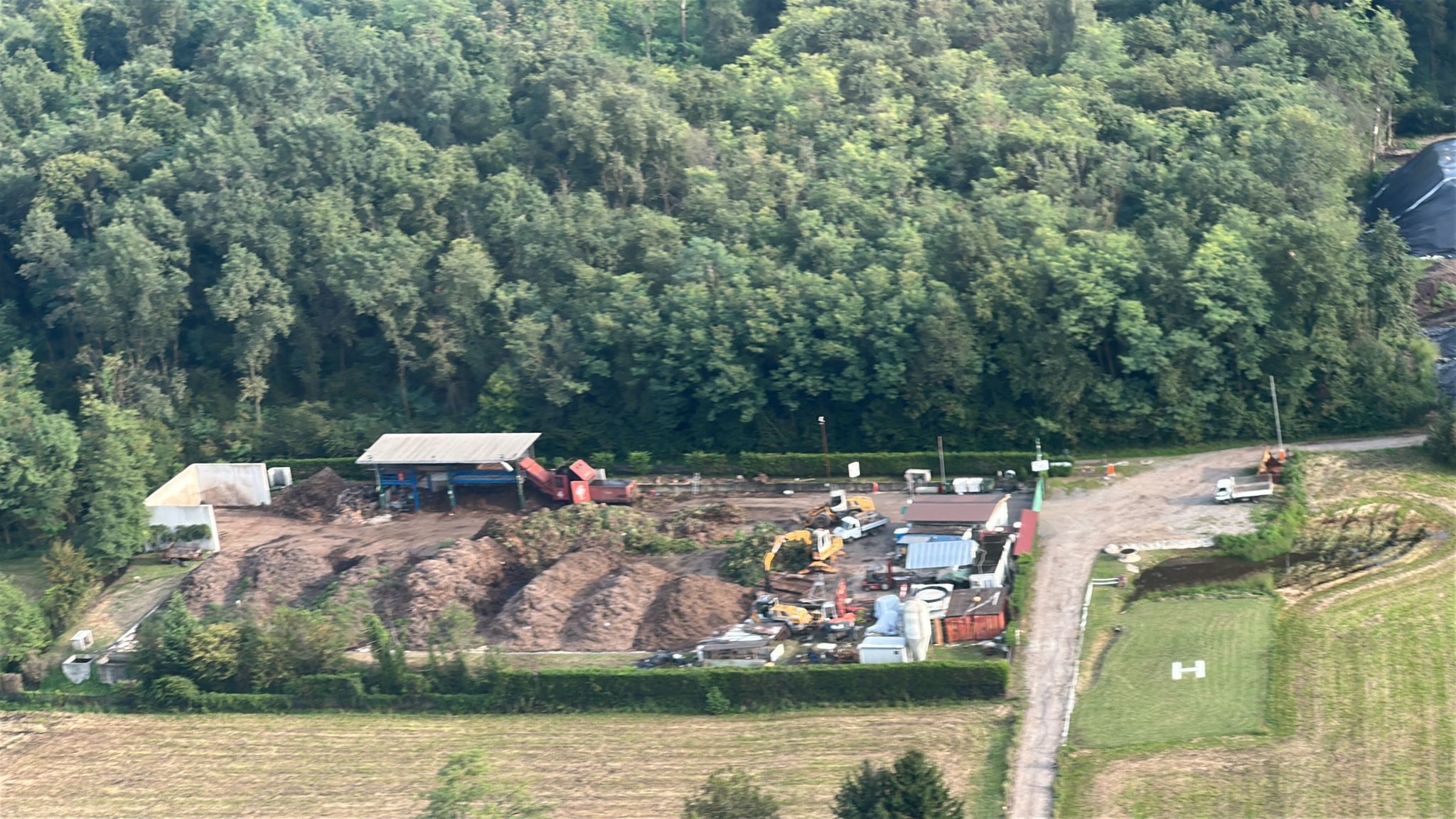 Übergabe einer autorisierten Kompostierungsanlage – Bizzarone (Italien), Schweizer Grenze